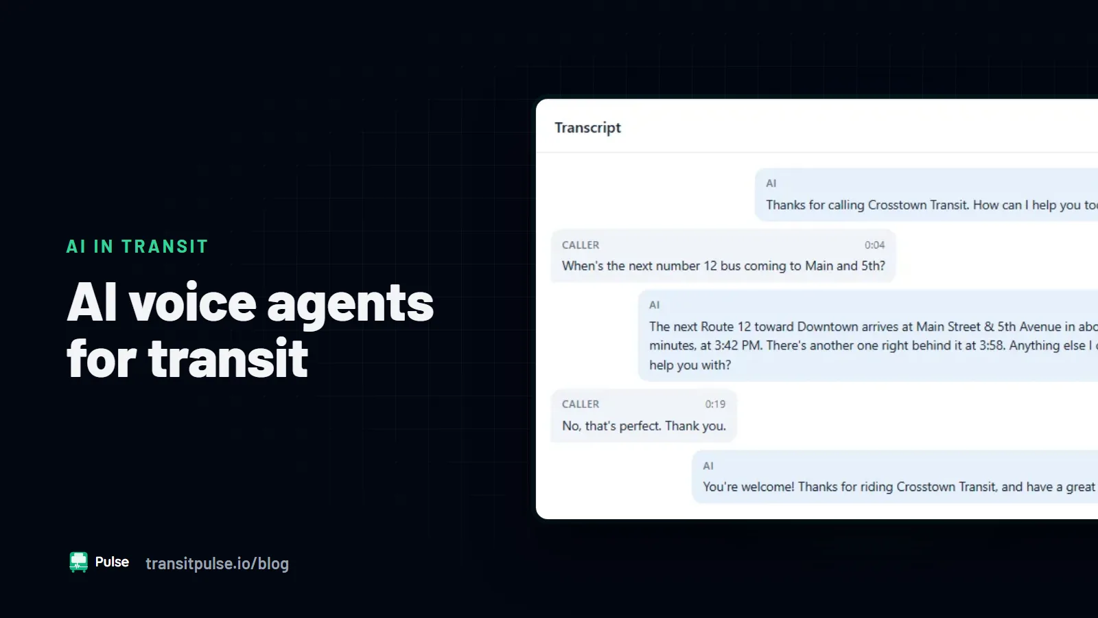 The Next Generation of IVRs? A Transit Agency's Guide to AI Voice Agents